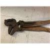 Image 6 : 30" ANTIQUE BLACKSMITH CHAIN PLIERS