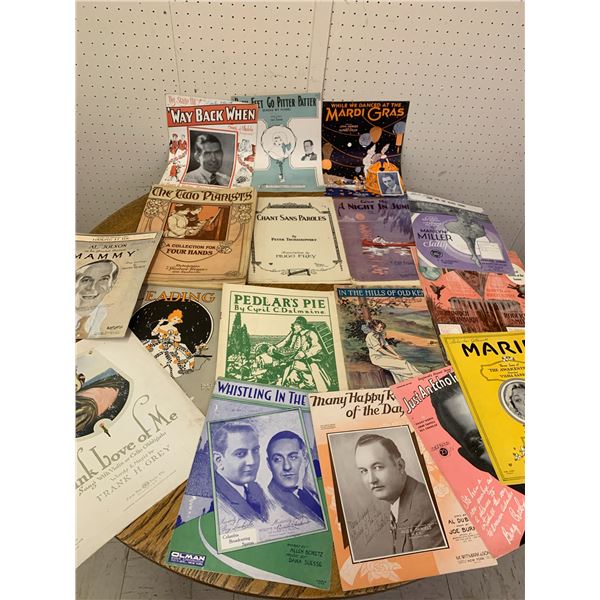 LOT OF OLD SHEET MUSIC