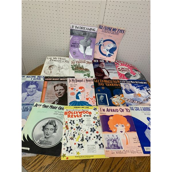 LOT OF OLD SHEET MUSIC