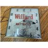 Image 2 : VINTAGE WILLARD BATTERIES ADVERTISING CLOCK