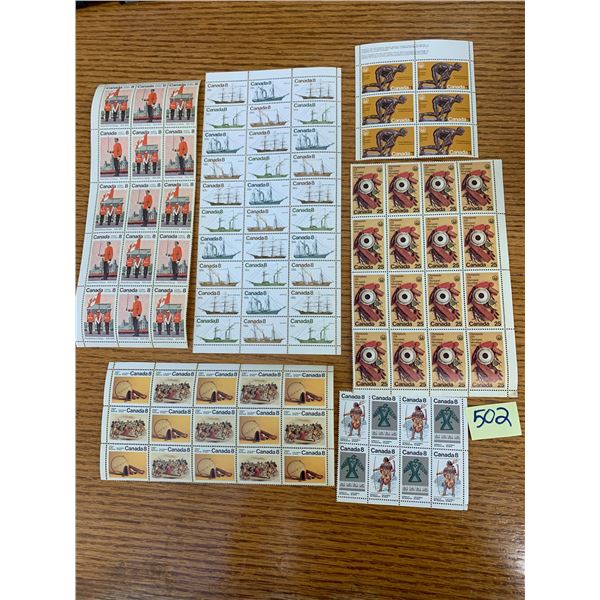 UNUSED VINTAGE CANADIAN POSTAGE STAMPS