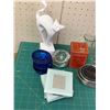 Image 2 : MISC LOT GLASS COASTERS ETC