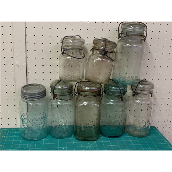LOT OF OLD JARS