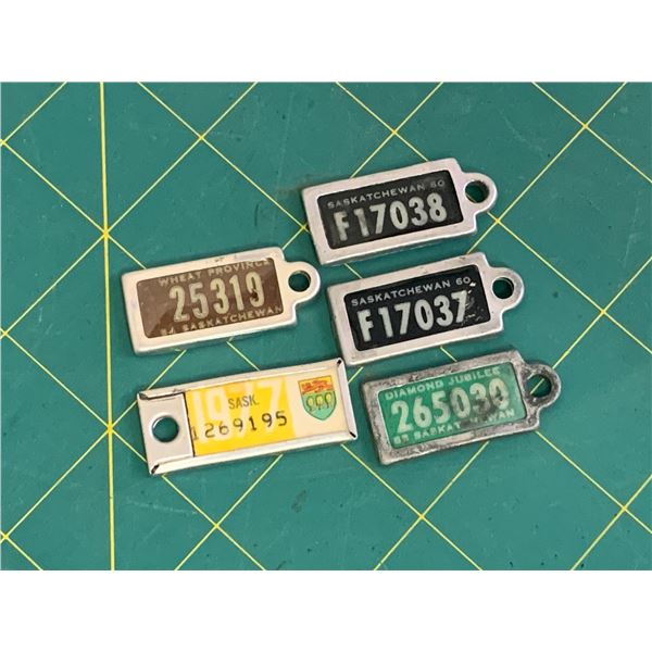 LOT OF WARAMPS KEYCHAIN LICENCE PLATES