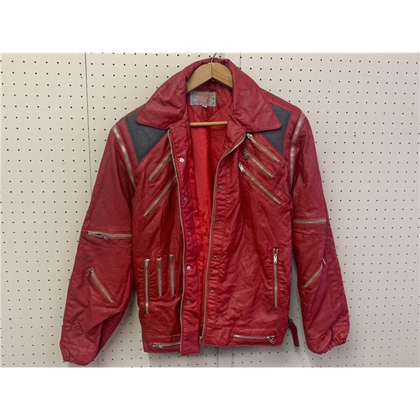 VINTAGE MEDIUM PLEATHER ZIPPER COAT