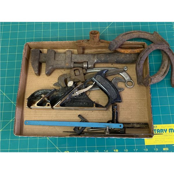 MISC LOT OLD TOOLS ETC
