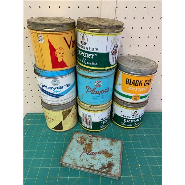 LOT OF TOBACCO TINS