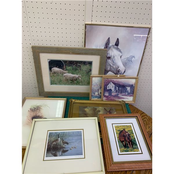 LOT OF FRAMED PIECES