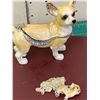 Image 2 : NOBILITY ENAMEL DOG TRINKET BOX AND MATCHING PENDANT
