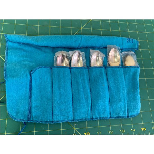 LOT OF 5 SILVER PLATE BIRKS SPOONS