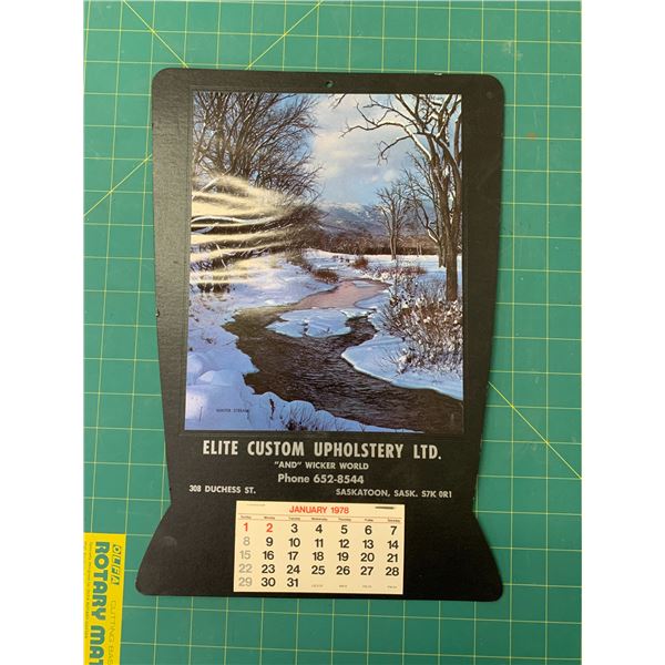 1978 SASKATOON SASK ADVERTISING CALENDAR