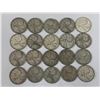 Image 1 : LOT OF 20 SILVER CANADIAN QUARTERS
