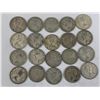 Image 2 : LOT OF 20 SILVER CANADIAN QUARTERS