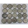 Image 1 : LOT OF 20 SILVER CANADIAN QUARTERS
