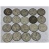 Image 2 : LOT OF 19 SILVER CANADIAN QUARTERS