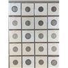 Image 2 : PAGE LOT OF 20 CANADIAN 5 CENT NICKELS