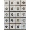 Image 2 : PAGE LOT OF 20 CANADIAN 5 CENT NICKELS