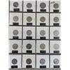 Image 1 : PAGE LOT OF 20 CANADIAN 5 CENT NICKELS