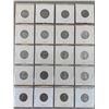 Image 2 : PAGE LOT OF 20 CANADIAN 5 CENT NICKELS