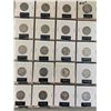 Image 1 : PAGE LOT OF 20 CANADIAN 5 CENT NICKELS