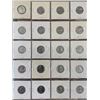 Image 2 : PAGE LOT OF 20 CANADIAN 5 CENT NICKELS