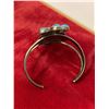 Image 2 : SIGNED DORIS SMALLCANYON STERLING SILVER TURQUOISE NAVAJO KACHINA BRACELET