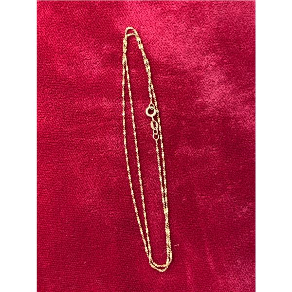 10 K GOLD 18" NECKLACE