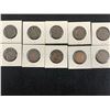 Image 4 : LOT OF 10 1913 CANADIAN LARGE CENT PENNIES