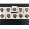 Image 4 : LOT OF 10 1916 CANADIAN LARGE CENT PENNIES