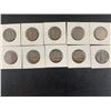 Image 4 : LOT OF 10 1917 CANADIAN LARGE CENT PENNIES