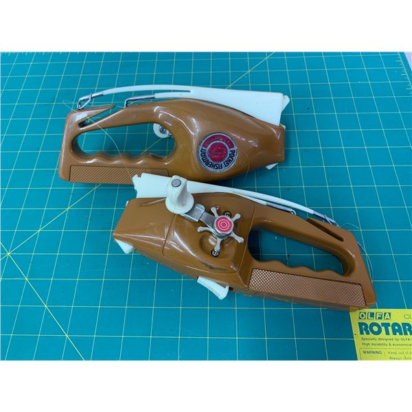 LOT OF 2 VINTAGE POCKET FISHERMAN COLLAPSABLE FISHING RODS