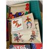 Image 6 : LOT OF VINTAGE AND ANTIQUE GAMES TOYS PUZZLES
