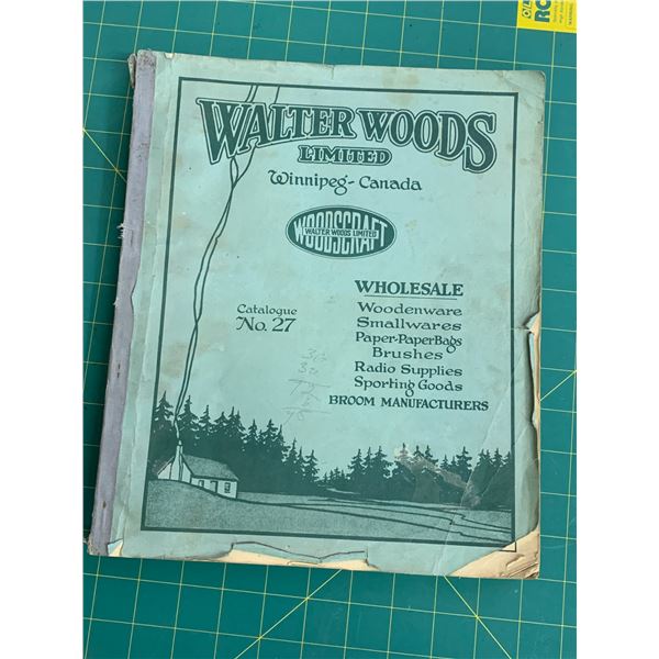 ANTIQUE WALTER WOODS WINNIPEG CATALOG
