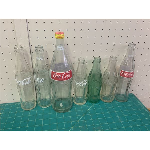 LOT OF COCA-COLA BOTTLES