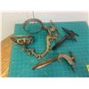 Image 1 : LOT OF ANTIQUE WALL MOUNT LANTERN HOLDERS