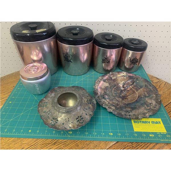 CANISTERS AND PLATED LOT