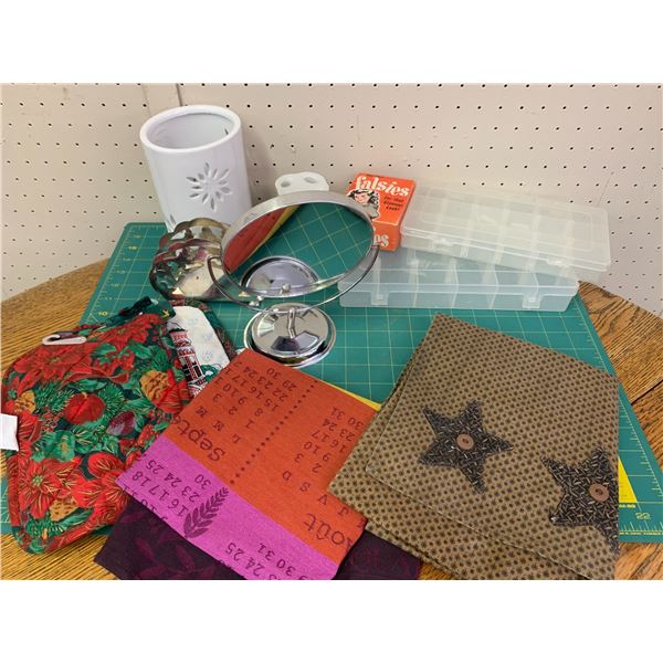 MISC LOT ORGANIZERS MIRROR ETC