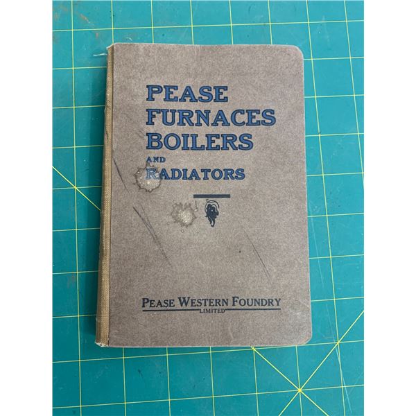 1922 PEASE FURNACE BOILS RADIATORS BOOK