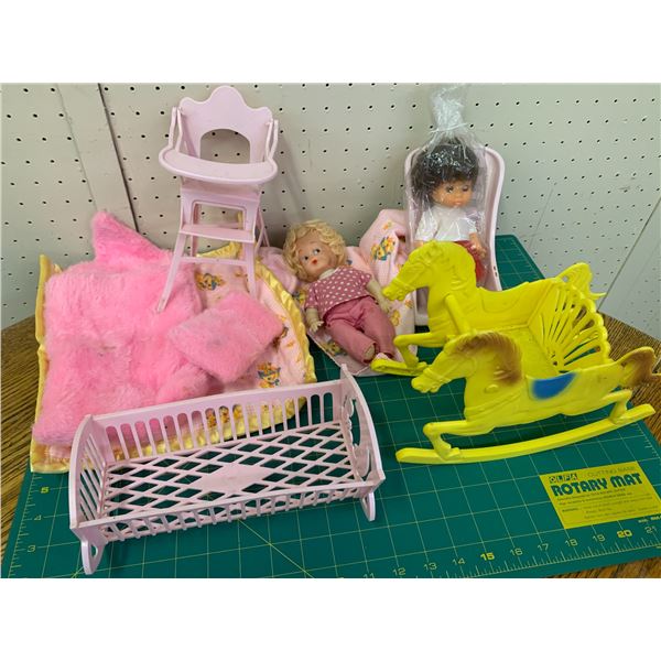 LOT OF VINTAGE DOLLS AND RELATED