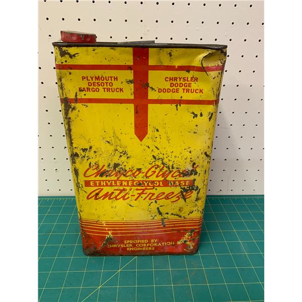 CHRYCO PLYMOUTH DODGE DESOTO FARGO ONE GALLON ANTI-FREEZE CAN