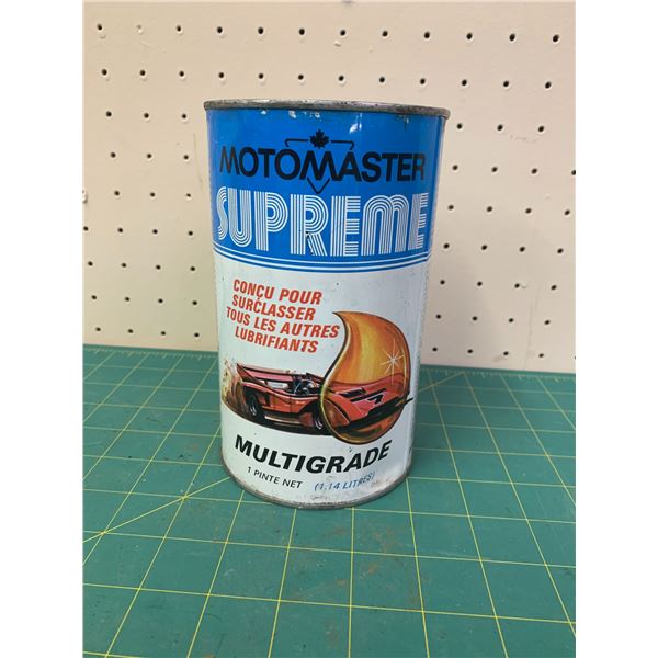 MOTOMASTER ONE QUART OIL CAN FULL