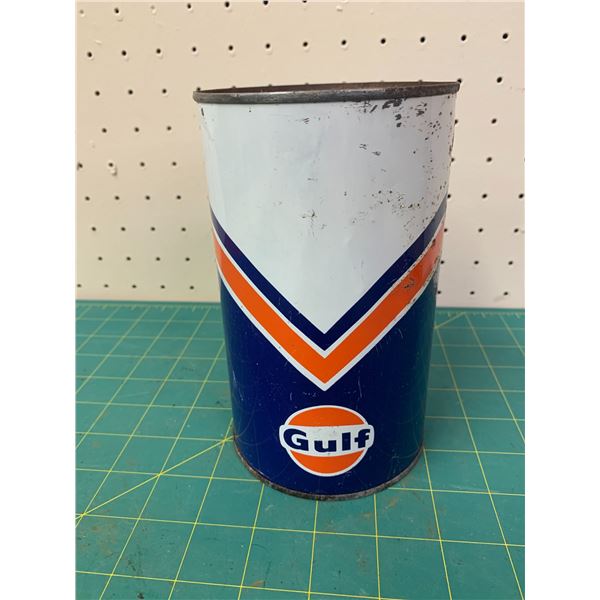 GULF ONE QUART OIL CAN