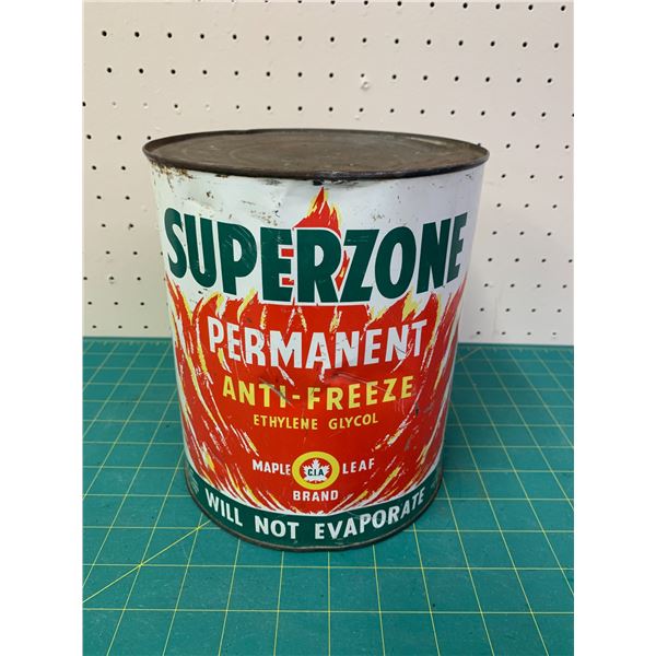 SUPERZONE  ONE GALLON ANTI-FREEZE CAN