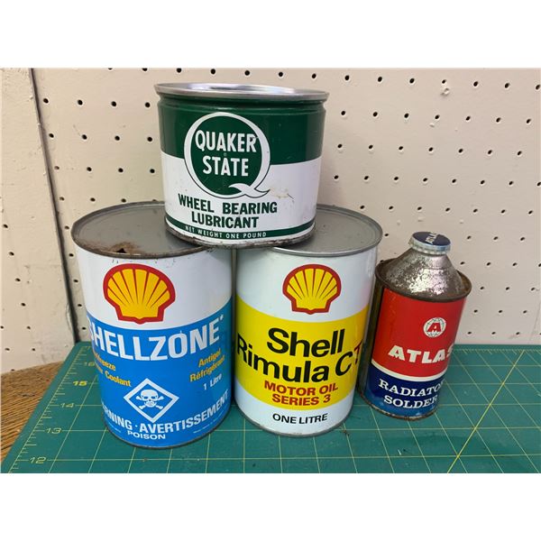 LOT OF OIL RELATED CANS