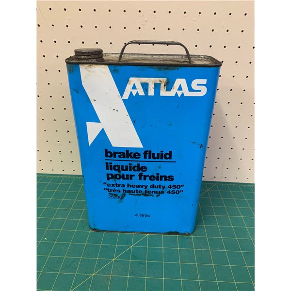 4 LITRE ATLAS BRAKE FLUID CAN