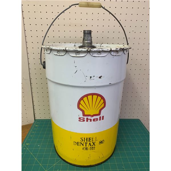 SHELL 5 GALLON OIL PAIL