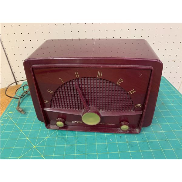 WESTINGHOUSE RADIO WORKING TOP CRACKED
