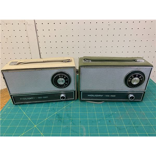 LOT OF WORKING HOLIDAY TWIN POWER RADIOS