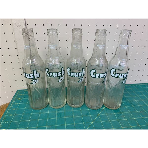 LOT OF VINTAGE ORANGE CRUSH BOTTLES