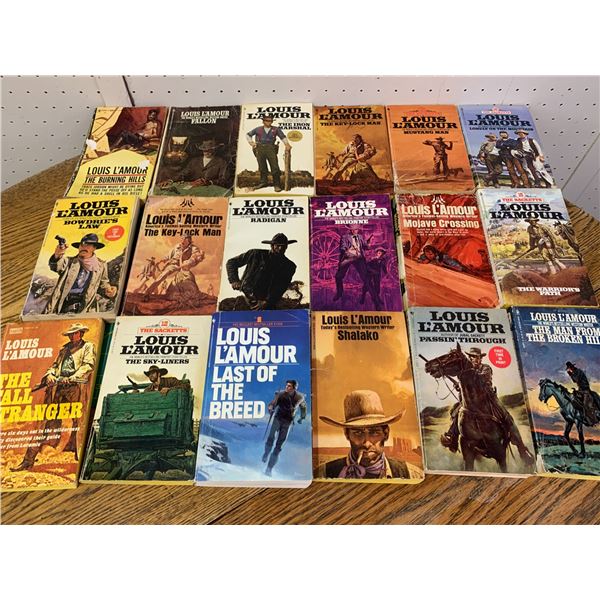 LOT OF LOUIS LAMOUR WESTERN NOVELS
